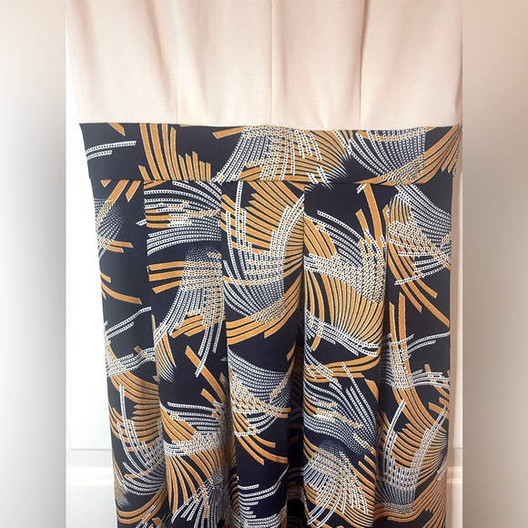 YATHON Women Short Sleeve Vintage Flared A-Line Swing Midi Dress with Pockets - Picture 6 of 10